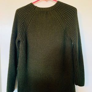 Forever 21 Army Green Sweater w/ Slit